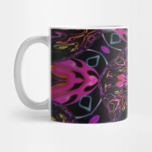 Pink Stained Glass Window Tulips Mug